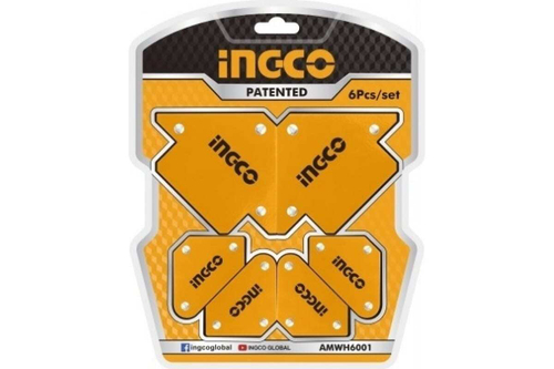 Набор угольников магнитных для сварки (6 шт; углы: 45/90/135) INGCO AMWH6001