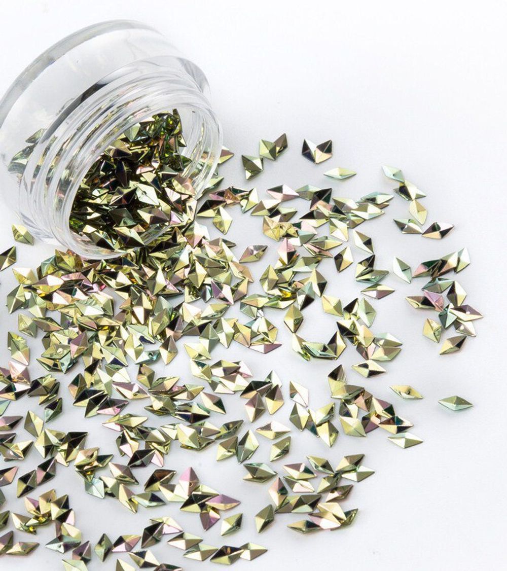 Чешуя дракона 3D ромбики 4 мм, 1273