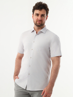 Сорочка мужская VESTER короткий рукав, клетка, хлопок/пэ 860141 35