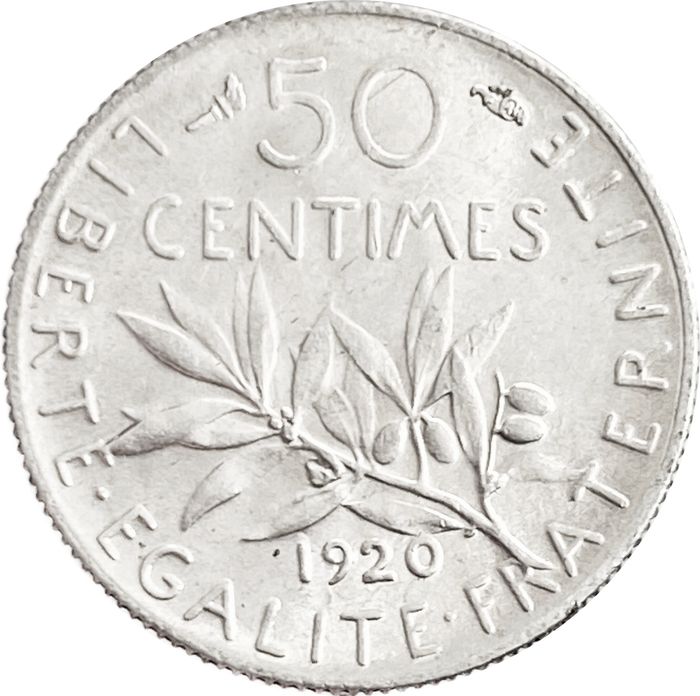 50 сантимов 1920 Франция