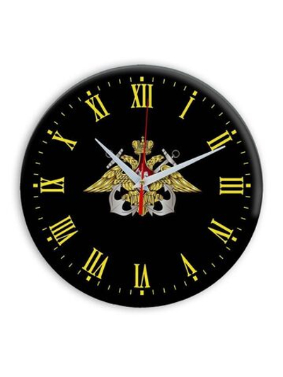 Настенные часы ВМФ России 00 37 Декор для дома, подарок