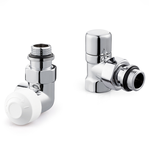 Набор термостатический для радиатора трехосевой Royal Thermo Design 1/2quot;М30х1,5 (Хром)