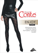 CONTE FANTASY ENJOY Колготки женские в прозрачный горошек