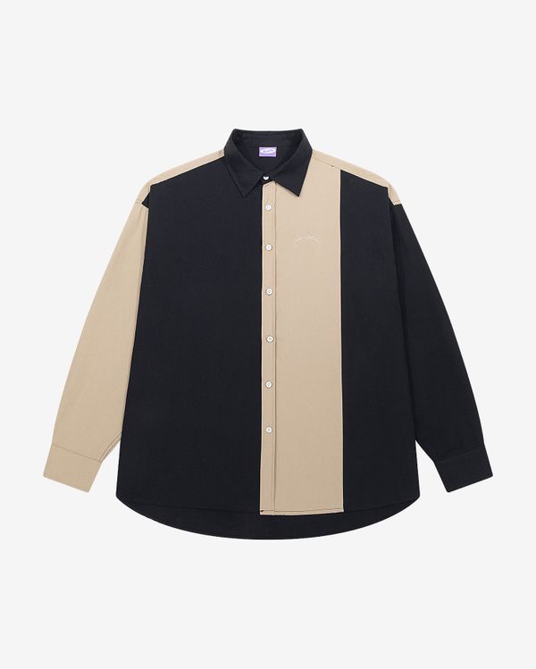 Сорочка мужская Puff черный / песочный - фото 2