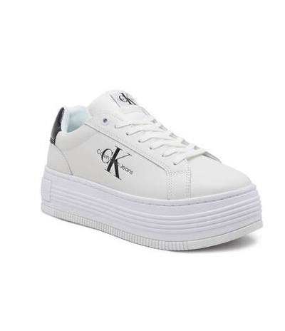 Кожаные кроссовки CALVIN KLEIN JEANS - белый(YW0YW01431)
