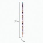 Карандаш чернографитный ЮНЛАНДИЯ "ЩЕНОК", 1 шт., HB, с ластиком, корпус ассорти, 181774