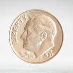 USA, 1 Dime, 1987 - Roosevelt Dime (P), XF