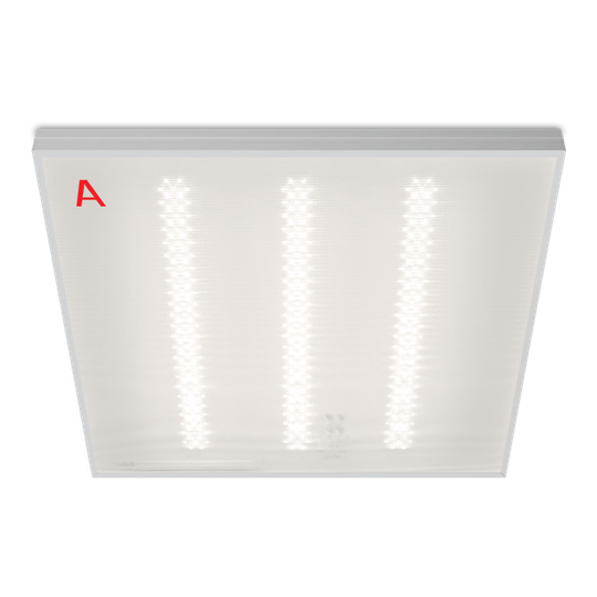 Светильник ОФИС ДВО01-052 с БАП EM3 27Вт 4000К IP40 Микропризма 3300лм 595х595х40мм WOLTA PRO