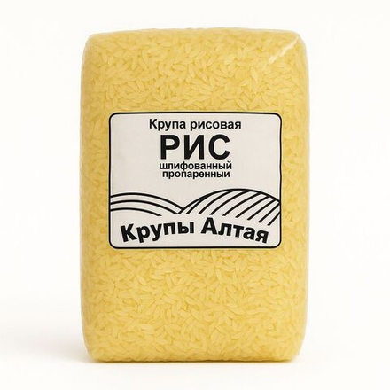 Рис Шлифованный пропаренный Крупы Алтая 1,5 кг