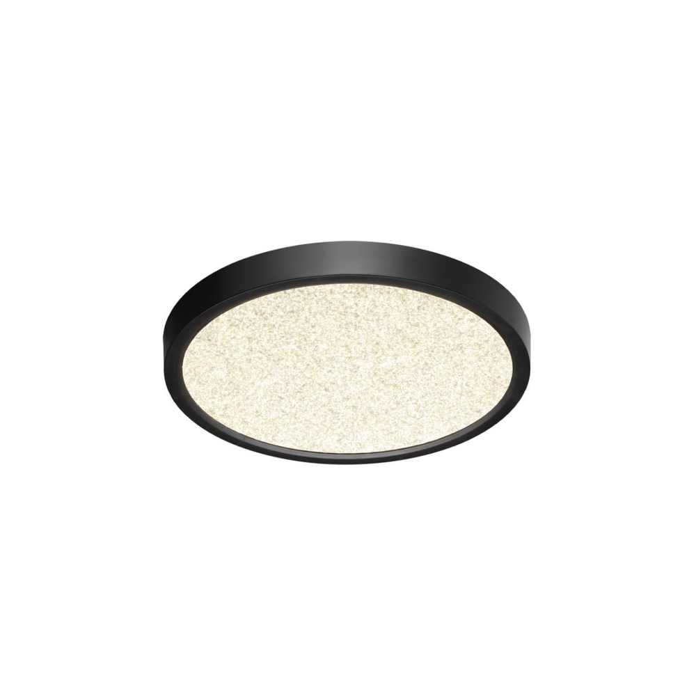 7662/18L MITRA LED SN 555 Светильник пластик/белый/черный LED 18Вт 3000/4000K D230 IP40 OMEGA BLACK