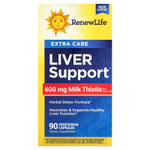 Renew Life, Поддержка печени, 90 вегетарианских капсул