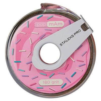 Staleks Сменный файл-лента papmAm в пластиковой катушке Bobbinail STALEKS PRO 180 грит