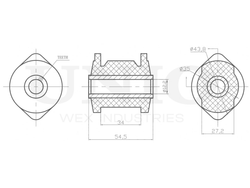 Сайлентблок задней цапфы UNIO RMP-20417
