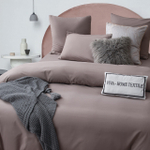 Комплект постельного белья Однотонный Сатин на резинке CSR036