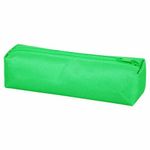 Пенал-тубус ПИФАГОР на молнии, текстиль, зеленый, 20х5 см, 104389