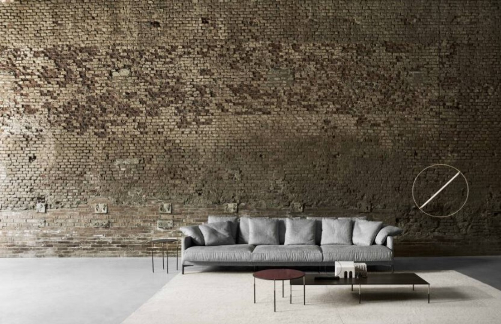 Диван Duma XL LIVING DIVANI кожа/grafit 2200х1020х760h