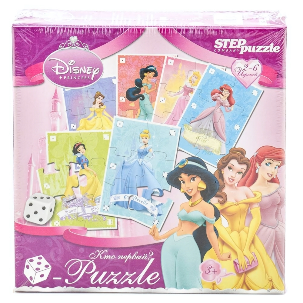 Наст. игра Disney "Принцессы". Кубик-Puzzle (Степ пазл)