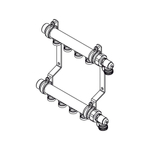 Распределительный коллектор REHAU HLV на 12 групп нержавеющая сталь (11102181001)