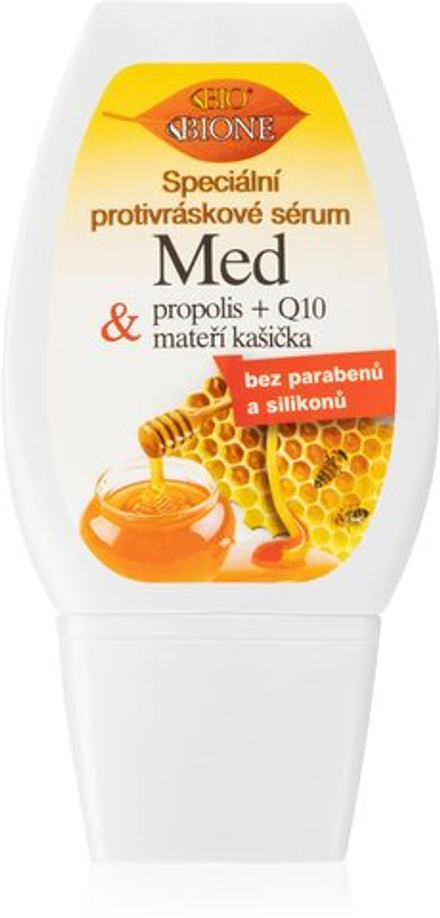 Bione Cosmetics Honey + Q10 - специальная сыворотка против морщин /   40  ml  / GTIN 8595061608552