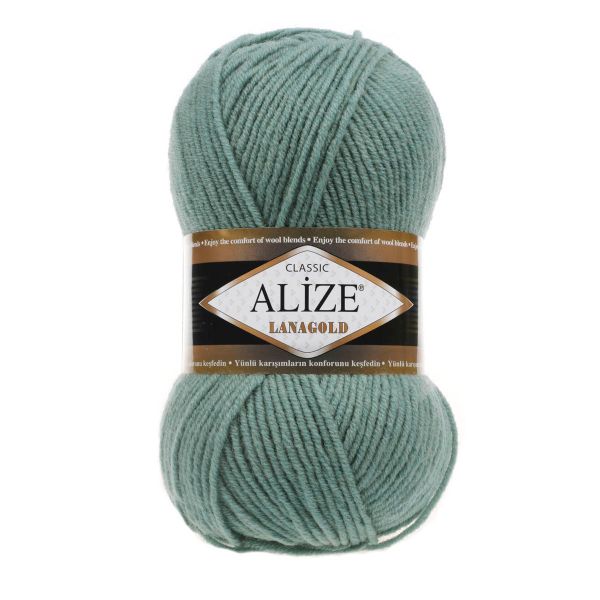 Пряжа Alize (Ализе) Lana Gold / уп.5 мот. по 100 г, 240м, 386 лазурный A