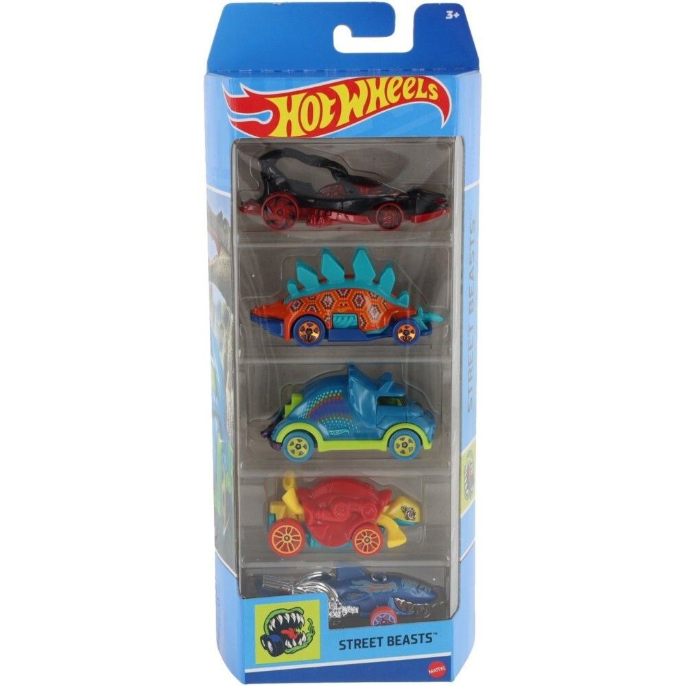 Hot Wheels - Уличные звери маленькие машинки 5 шт HLY77 / артикул   01806 HLY77  / GTIN 074299018060