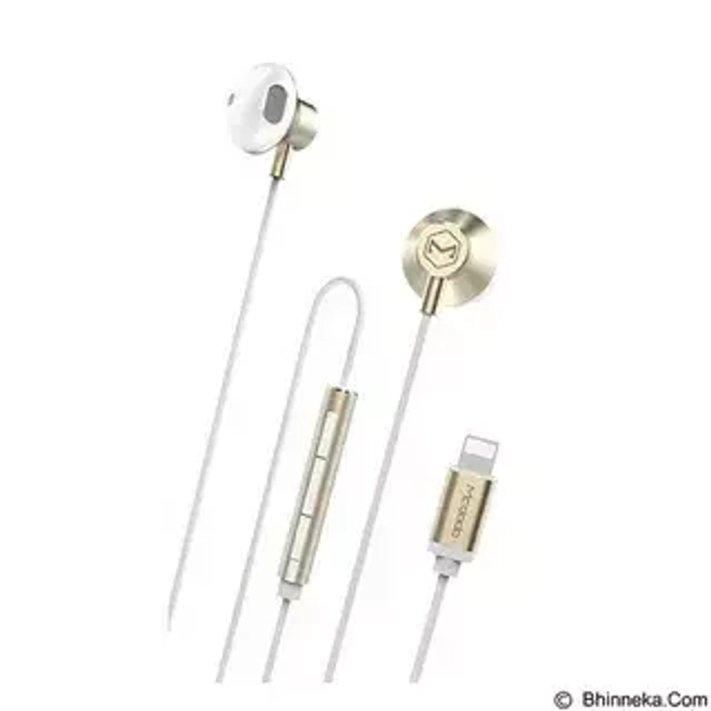Наушники Mcdodo lightning HP-1990 gold