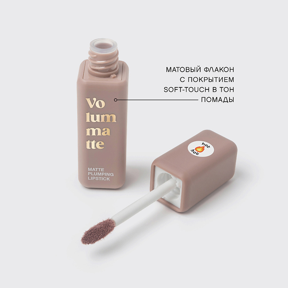 Vivienne Sabo Volummatte Matte Plumping Lipstick Жидкая матовая помада для губ с плампинг-эффектом 01 Холодный бежевый