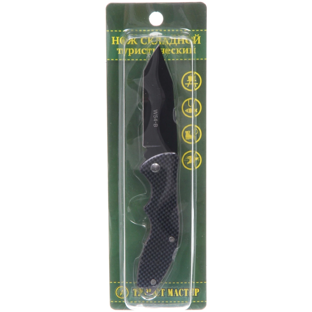 Нож универсальный ТУРИСТМАСТЕР, складной 16 см, блистер W54-B