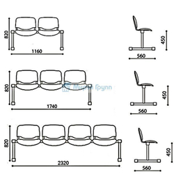 Система сидений ИЗО 5-И МЕСТНОЕ