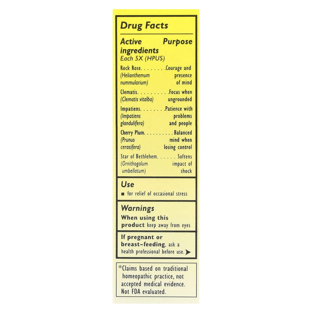 Bach, Original Flower Remedies, Rescue Remedy®, натуральное средство для снятия стресса, 20 мл (0,7 жидк. унции)