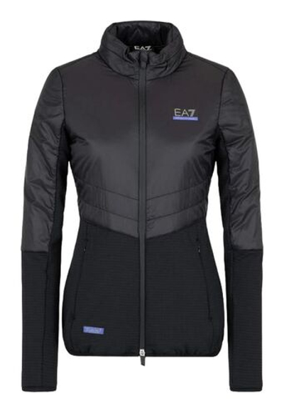 Женская теннисная куртка EA7 Woman Jersey Bomber - Black
