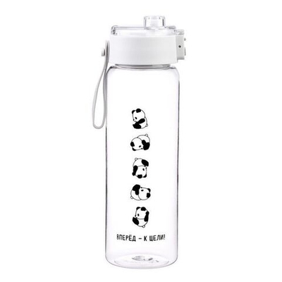 Прозрачная бутылка для воды «Вперёд - к цели!» (810 мл.) (Цвет: прозрачный)