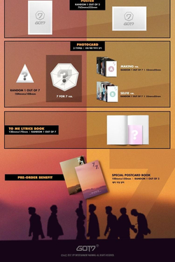 Альбом GOT7 - 7 for 7 7th Mini Album RANDOM Version