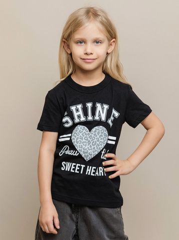 002_БК24 Футболка кор.рукав д/д, черный