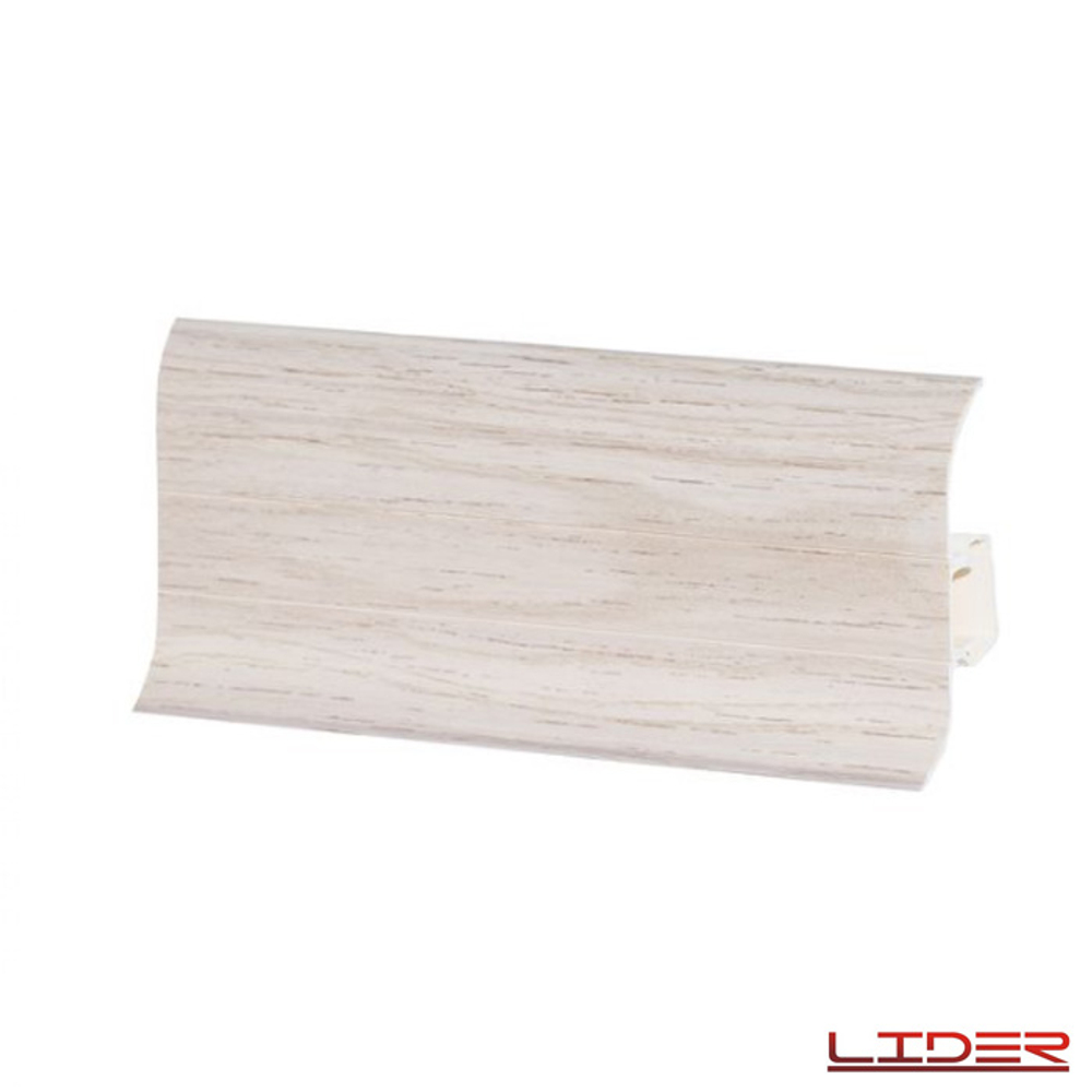 ПЛИНТУС "LIDER-62" 231 Дуб жемчужный 62*20мм 2,5м с к/к.