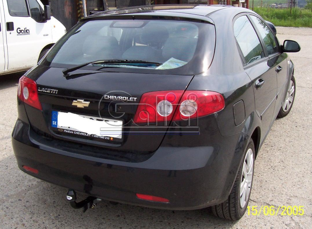 Фаркоп оцинкованный Galia D034A для Chevrolet Lacetti хетчбек 2004-2013, Daewoo Nubira хетчбек 2003-(паспорт и сертификат в комплекте)(без электрики)