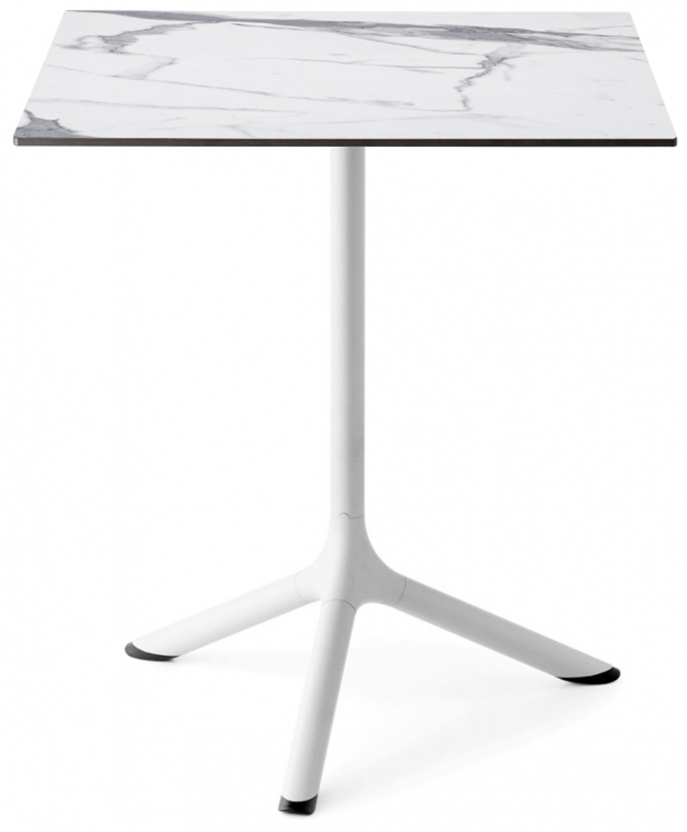Стол ламинированный обеденный складной Scab Design Tripe Folding, белый, белый мрамор Каррара