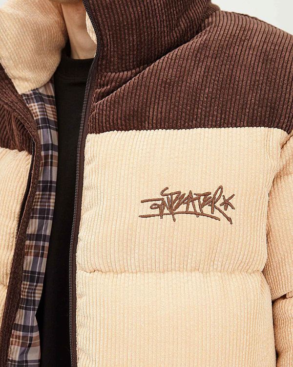 Пуховик AW24 Downjacket Velvet Combo Beige - фото 5