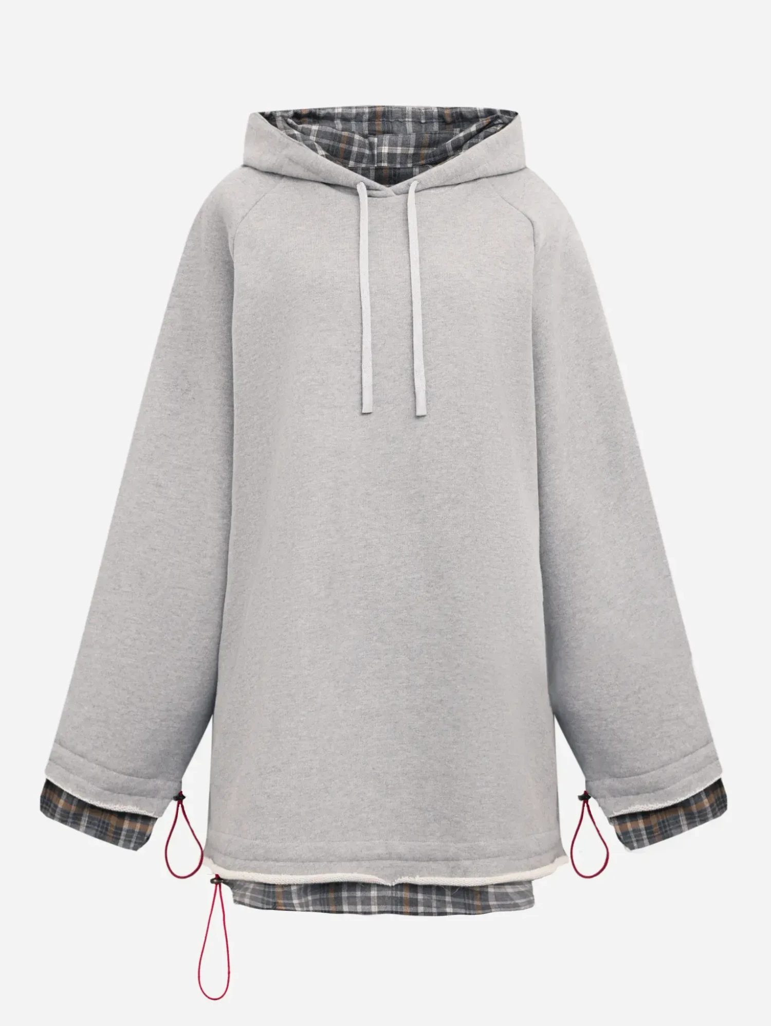 Худи-перевертыш серое