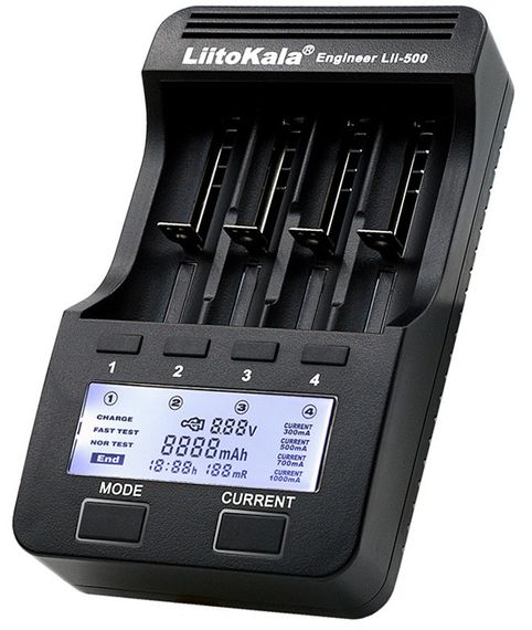 Зарядное устройство LiitoKala Lii-500 универсальное 220 V + Автоадаптер 12В