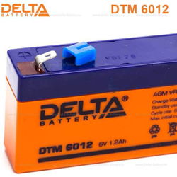 Аккумуляторная батарея Delta DTM 6012 (6V / 1.2Ah)