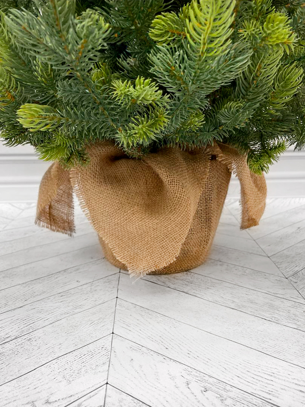 Ель TreeDeLuxe Кремлевская премиум 100 % литая 90см в мешочке зеленая