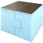 Панель Ruspanel RPG Basic на основе экструдированного пенополистирола H двухсторонняя 2485х585х80 мм