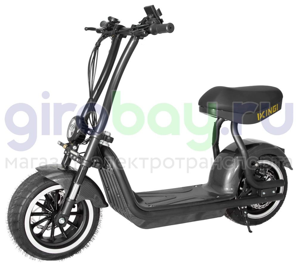 Электроскутер IKINGI X2 PRO (48V/21Ah) - Карбон фото №1