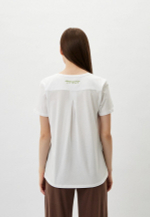 Футболка жен. AERONAUTICA 2224 белый лого салатовым AM