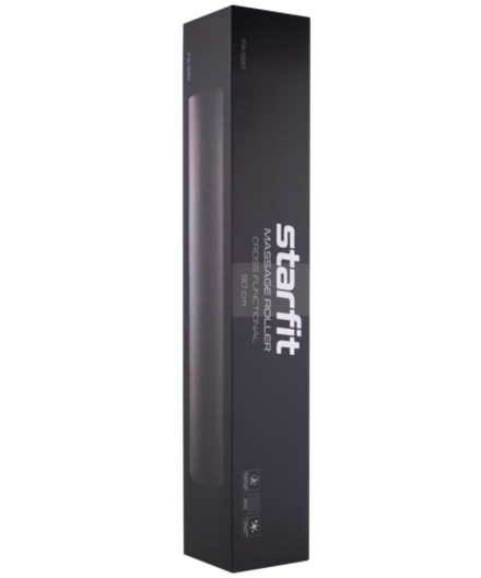 Ролик массажный FA-520, EVA, средняя жесткость, 90х15 cм, черный