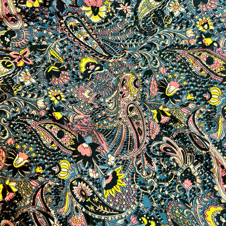 Юбка-брюки №11 желто-розовые цветы и морские огурцы с золотом цвет серый FREE SIZE