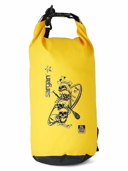 Гермо-мешок-рюкзак Sargan Скелетон - Сап/Престиж 1 лямка 5 л желтый
