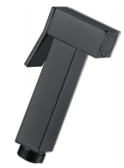 6039-C Лейка метал. для биде хром.(КВАД.ЧЕРНЫЙ) HANSEN  (100/1шт)