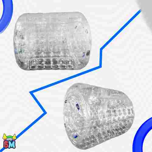 Аттракцион Водный роллер "Прозрачный" с разноцветными держателями, ТПУ, 2*1.8*1.8 м